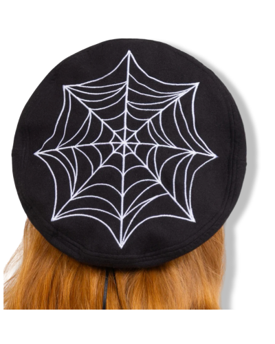 BLACK WIDOW BERET HAT KILLSTAR|LA OVEJA NEGRA SHOP.