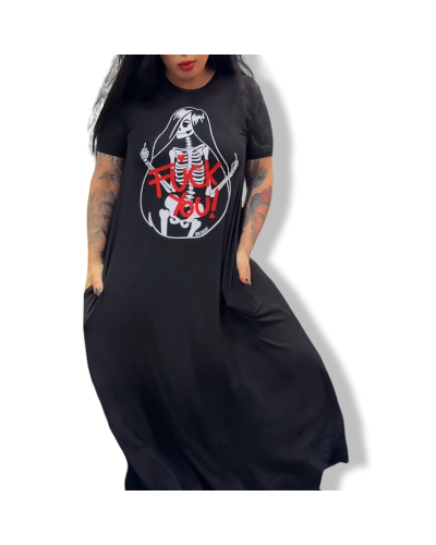 VESTIDO LARGO WITCH GLITTER|LA OVEJA NEGRA SHOP|DARK SHEEPS.