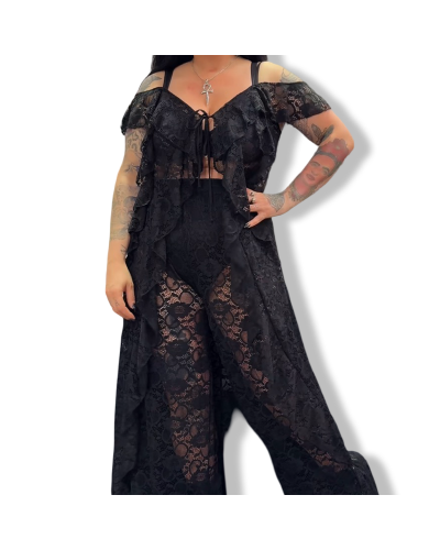 TOP PRISCILA ENCAJE LARGO|LA Oveja Negra Shop.