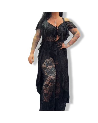 TOP PRISCILA ENCAJE LARGO|LA Oveja Negra Shop.