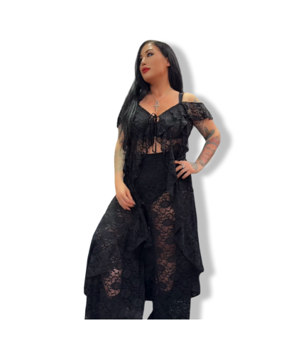 TOP PRISCILA ENCAJE LARGO|LA Oveja Negra Shop.