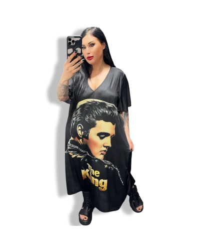 VESTIDO LARGO ELVIS LOW COTS|LA Oveja Negra Shop.