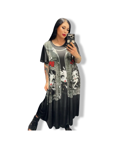 VESTIDO LARGO BETTY LOW COTS|LA Oveja Negra Shop.
