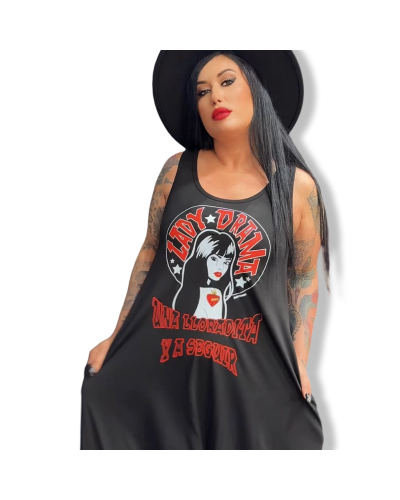 VESTIDO LARGO LADY DRAMA|LA OVEJA NEGRA SHOP|DARK SHEEPS.