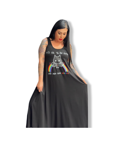 VESTIDO LARGO ITS OK|LA OVEJA NEGRA SHOP|DARK SHEEPS.