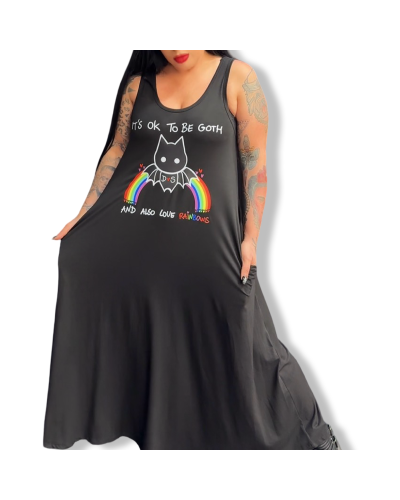 VESTIDO LARGO ITS OK|LA OVEJA NEGRA SHOP|DARK SHEEPS.