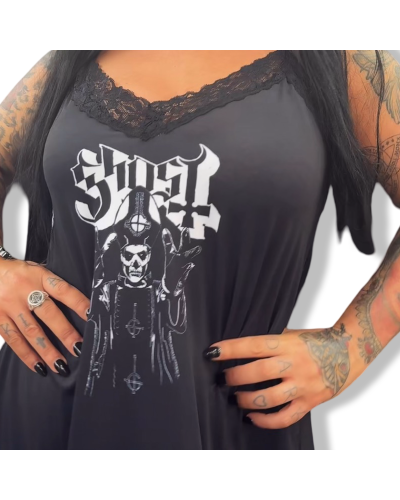 VESTIDO LENCERO GHOST CORTO|LA Oveja Negra Shop.