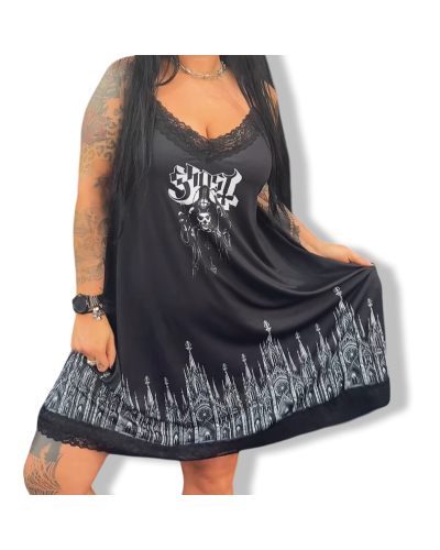 VESTIDO LENCERO GHOST CORTO|LA Oveja Negra Shop.