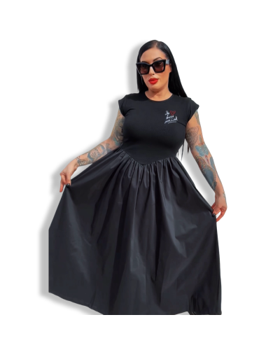 SHE LOVES ROCK N ROLL VESTIDO DARK SHEEPS  LA Oveja Negra Shop.