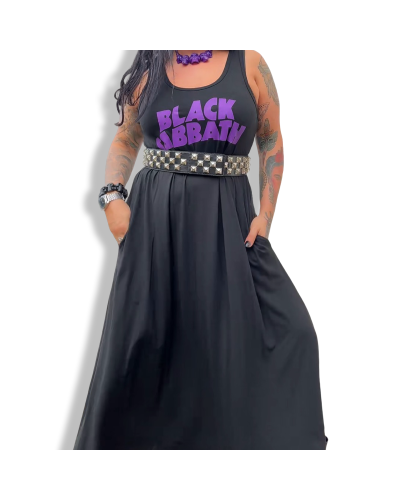 VESTIDO LARGO BLACK SABBAT|LA OVEJA NEGRA SHOP|DARK SHEEPS.