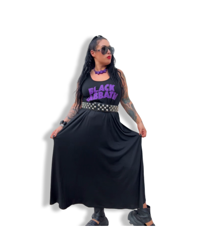 VESTIDO LARGO BLACK SABBAT|LA OVEJA NEGRA SHOP|DARK SHEEPS.