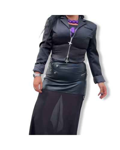 FALDA COMBINADA KAREN|LA OVEJA NEGRA SHOP.