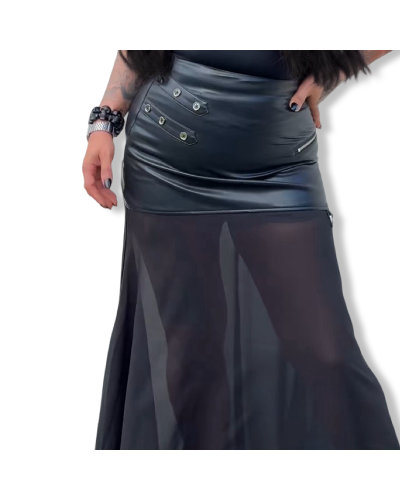 FALDA COMBINADA KAREN|LA OVEJA NEGRA SHOP.