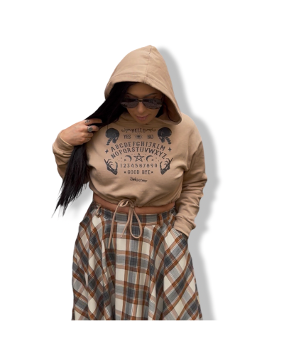 SUDADERA CROP OUIJA|LA Oveja Negra Shop.|DARK SHEEPS.