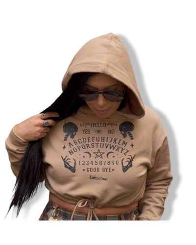 SUDADERA CROP OUIJA|LA Oveja Negra Shop.|DARK SHEEPS.