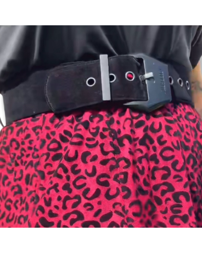 FALDA TULL LEOPARDO VUELO|LA Oveja Negra Shop.