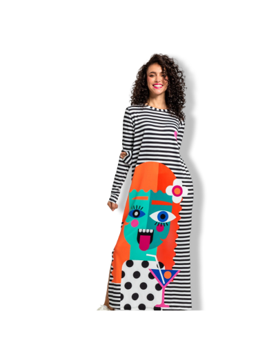 VESTIDO LARGO PICASSO LOLINA|LA Oveja Negra Shop.