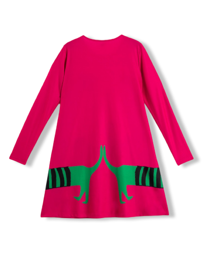 VESTIDO CORTE A  PERRA VERDE|LOLINA|LA Oveja Negra Shop.