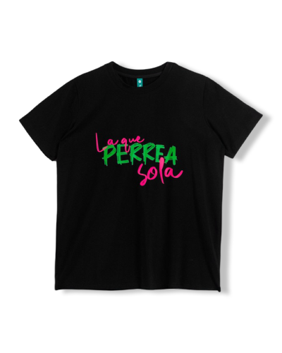 CAMISETA LA QUE PERREA SOLA LOLINA|LA Oveja Negra Shop.