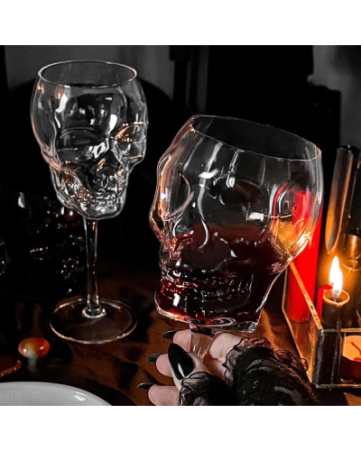 CRANIUM WINE GLASSES KILLSTAR|LA OVEJA NEGRA SHOP.