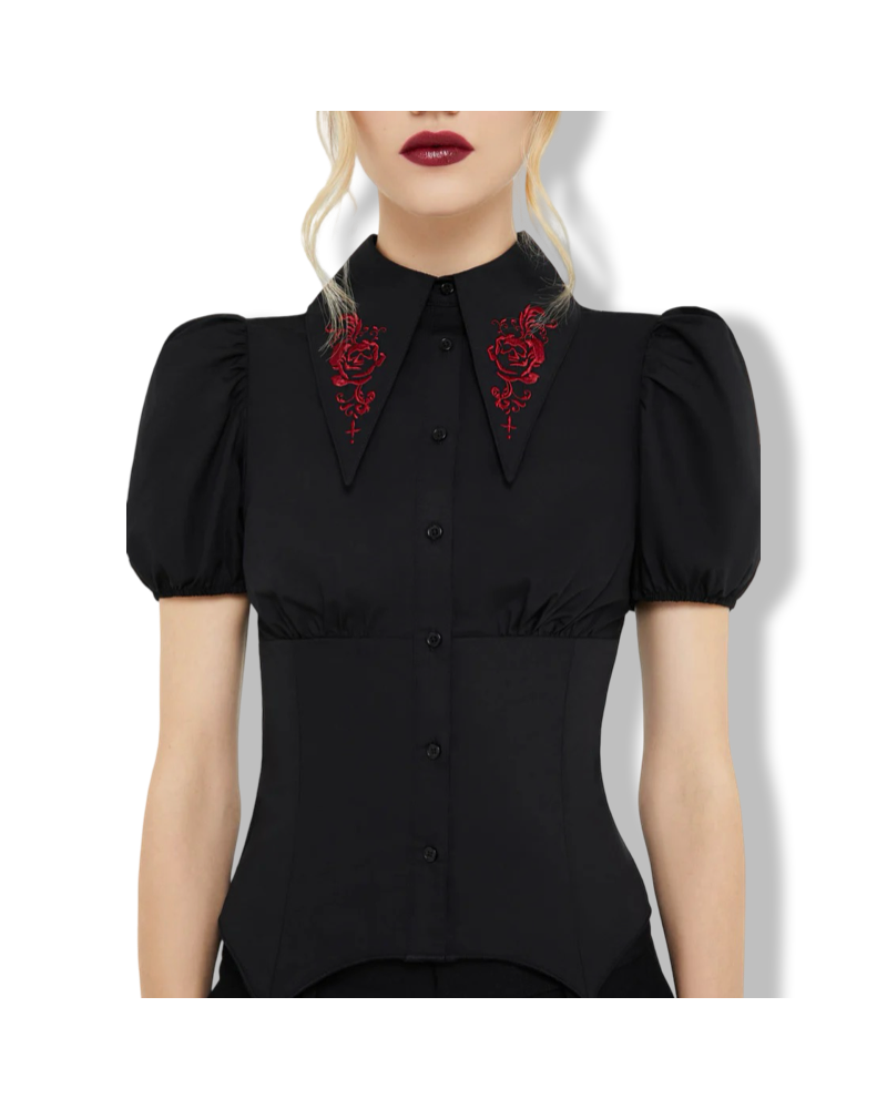 CAMISA ROSE´S DESPAIR KILLSTAR|LA OVEJA NEGRA SHOP.