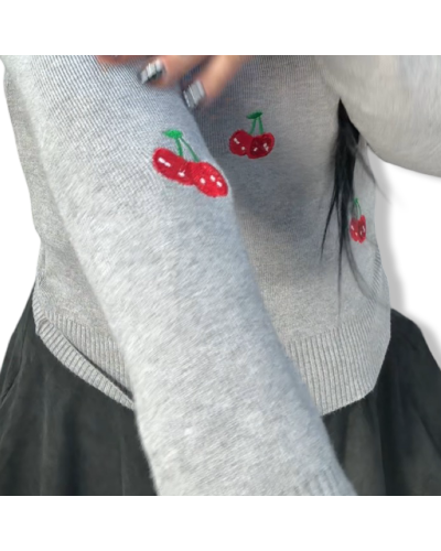 SWEATER VINTAGE CHERRY NEGRO.|LA Oveja Negra Shop. SWEATER VINTAGE CHERRY NEGRO.|LA Oveja Negra Shop.