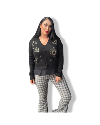 CARDIGAN COSMOS NEGRA.