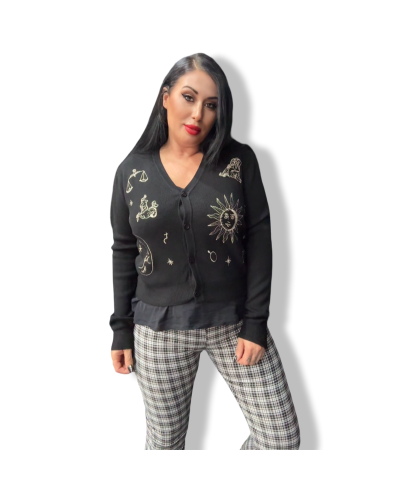 CARDIGAN COSMOS NEGRA.