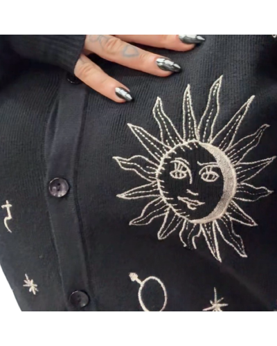 CARDIGAN COSMOS NEGRA.