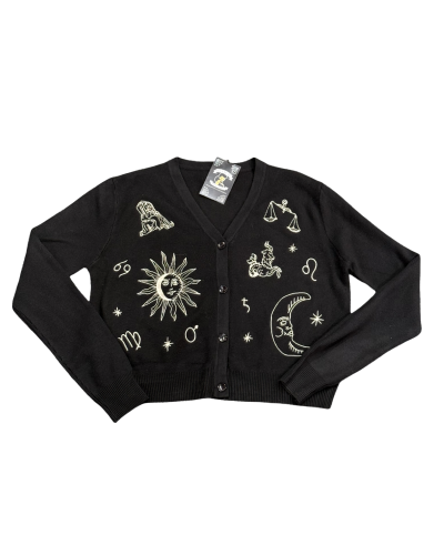 CARDIGAN COSMOS NEGRA.