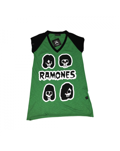 TÙNICA RAMONES SKULL COMBINADA.