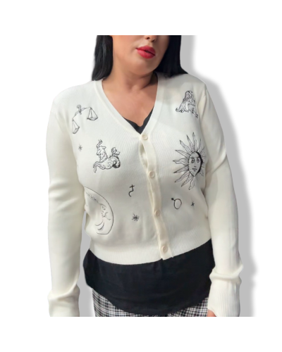 CARDIGAN COSMOS BLANCA.