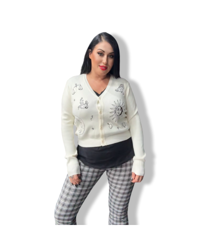 CARDIGAN COSMOS BLANCA.