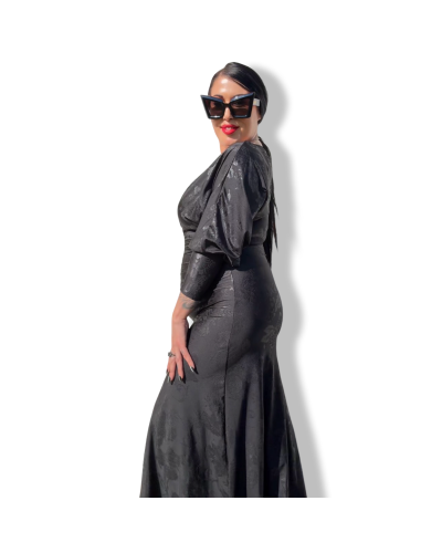 VESTIDO DITA DARK ROSES|LA Oveja Negra Shop.
