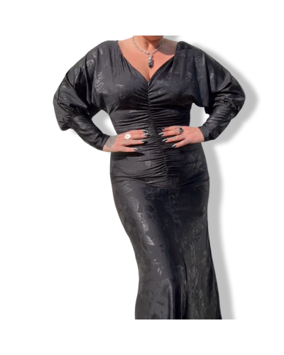 VESTIDO DITA DARK ROSES|LA Oveja Negra Shop.