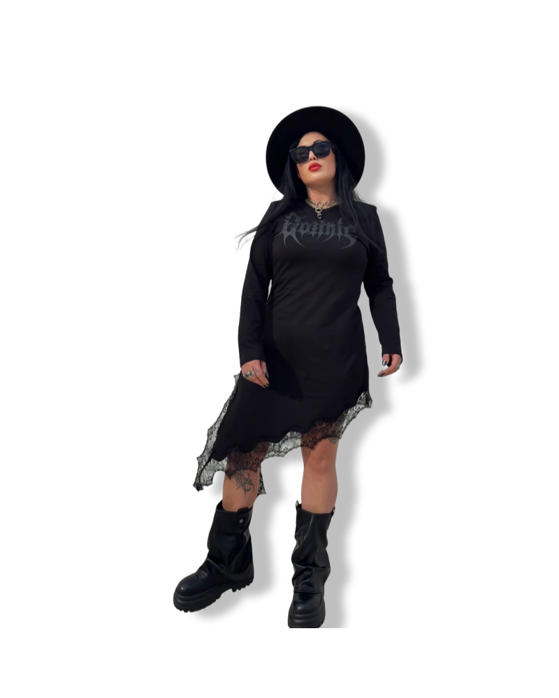 VESTIDO COMBINADO GOTHIC|LA Oveja Negra Shop.