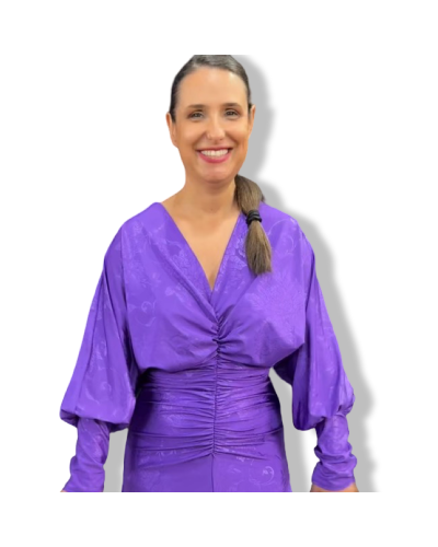 VESTIDO DITA LILAC ROSES|LA Oveja Negra Shop.