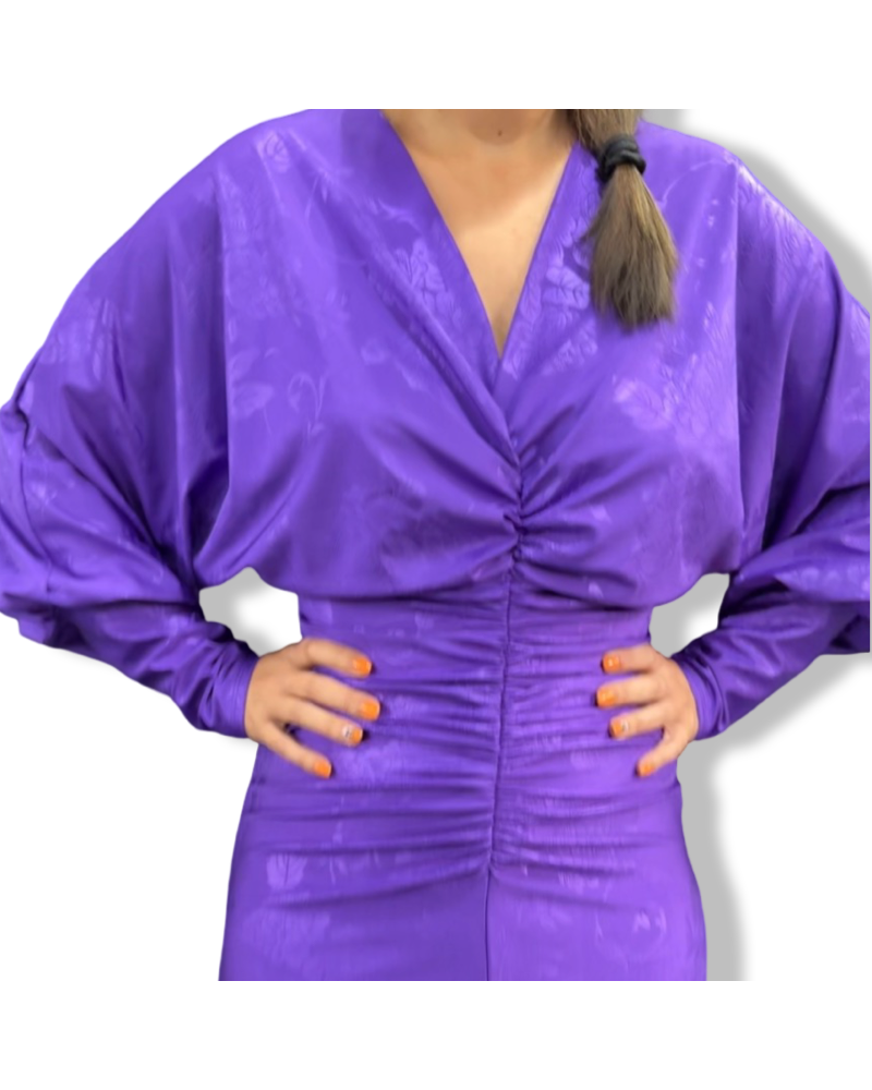 VESTIDO DITA LILAC ROSES|LA Oveja Negra Shop.