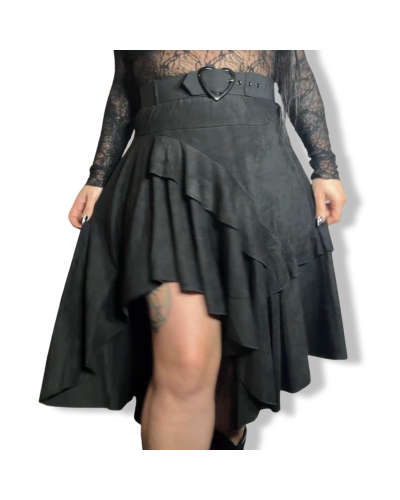 FALDA DESIGUAL KATTERINE| LA OVEJA NEGRA SHOP.