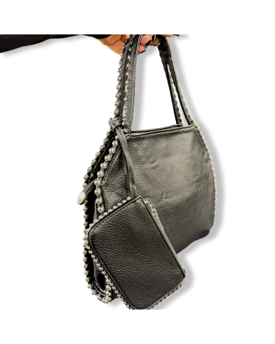 BOLSO JAGER TACHUELAS|LA Oveja Negra Shop.