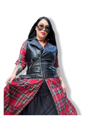 VESTIDO ESCOCÈS LARGO|LA Oveja Negra Shop.