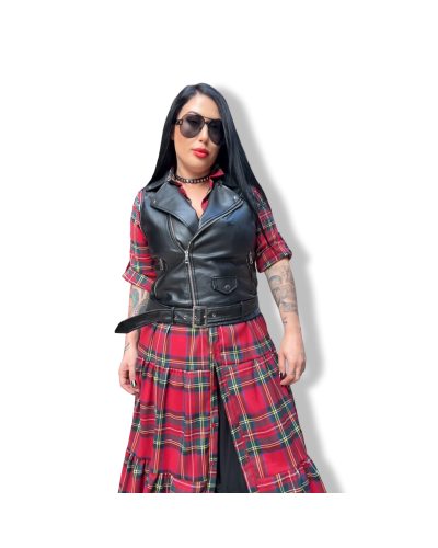 VESTIDO ESCOCÈS LARGO|LA Oveja Negra Shop.