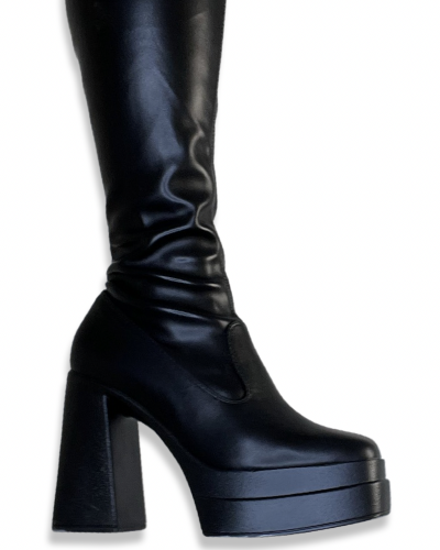 BOTA MOSQUETERA CREEPY BLACK |LA Oveja Negra Shop.
