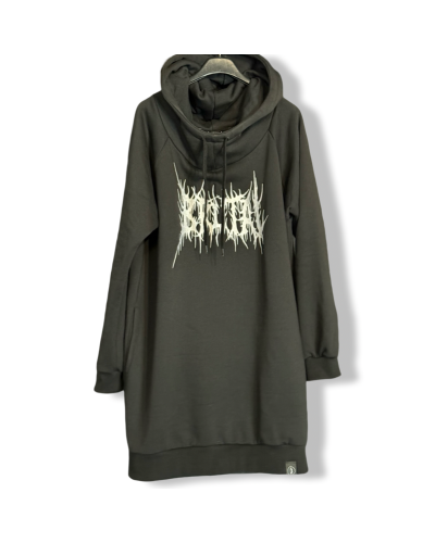 SUDADERA UNISEX BRUTAL NEGRA.