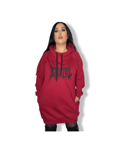 SUDADERA UNISEX BRUTAL GRANATE.