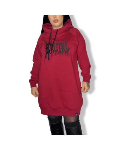 SUDADERA UNISEX BRUTAL GRANATE.