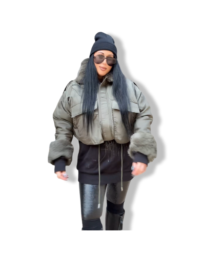 BOMBER 80´S POLIPIEL NEGRA|LA OVEJA NEGRA SHOP.