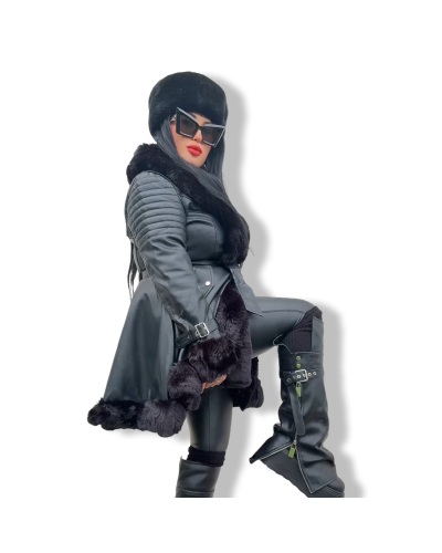 ABRIGO AUDREY VUELO|LA OVEJA NEGRA SHOP.