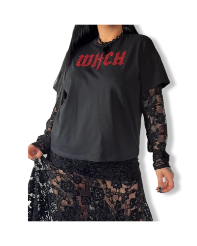 CAMISETA WITCH COMBINADA |LA Oveja Negra Shop.