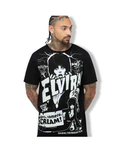 LIGHTS CAMERA SCREAM TSHIRT KILLSATR| LA Oveja Negra Shop|KILLSTAR.